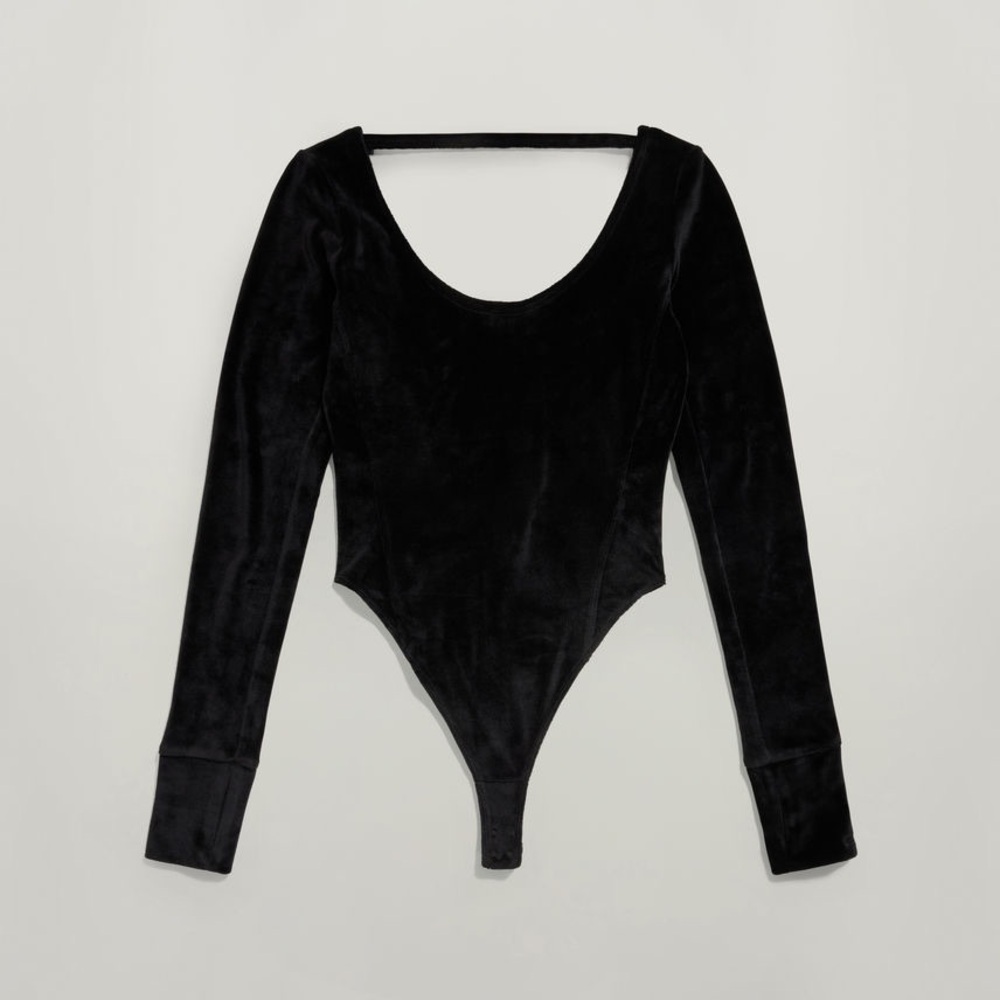 G-Star Black Velvet Bodysuit NWT SIZE XL